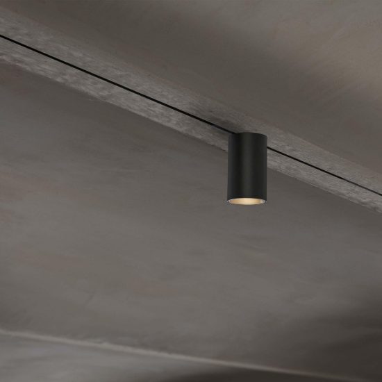 Ideal lux deva faretto per binario magnetico 24v orientabile led 4,5w 3000k nero