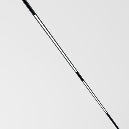 Ideal lux deva wide inner faretto lineare per binario magnetico led 6w 3000k 30cm luce diffusa nero