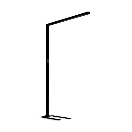 Ideal lux comfort-2 lampada da terra led 76w cct 2700k 5700k con sensori 197cm per ufficio nera