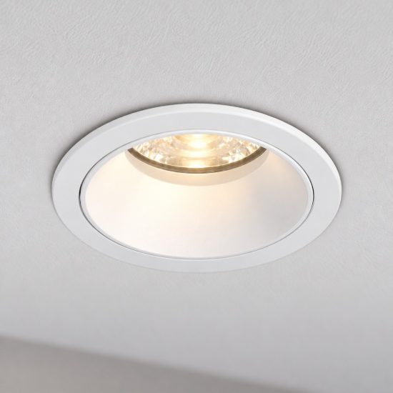 Ideal lux game faretto da incasso per cartongesso led 5w 3000k foro 5cm rotondo bianco