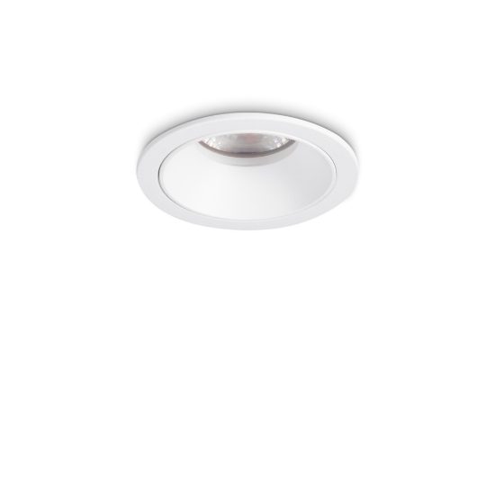 Ideal lux game faretto da incasso per cartongesso led 5w 3000k foro 5cm rotondo bianco