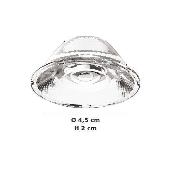 Ideal lux fox lente 23° per faretti 8w on-off trasparente