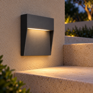 Segnapasso per esterno led 3w 3000k ip54 11cm antracite