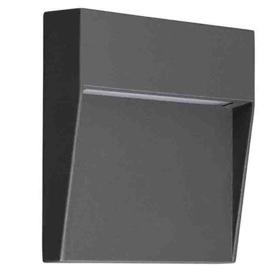 Segnapasso per esterno led 3w 3000k ip54 11cm antracite