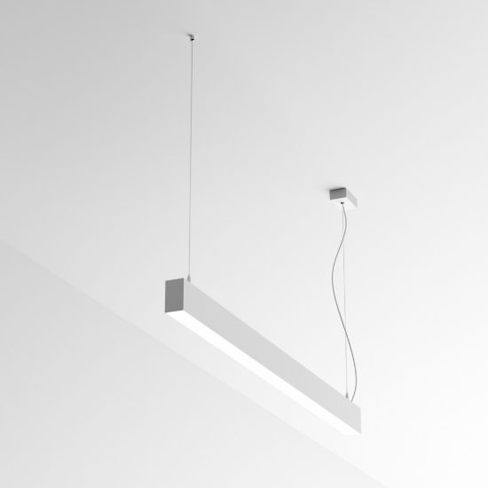 Ideal lux fluo plafoniera lineare led 36w 4000k 180,5cm per ufficio bianca