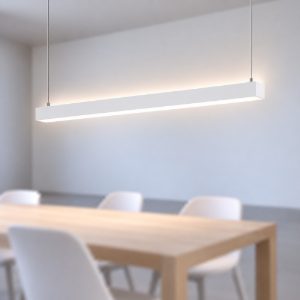 Ideal lux fluo lampadario a barra lineare led 54w 4000k 180,5cm per sala da pranzo bianco