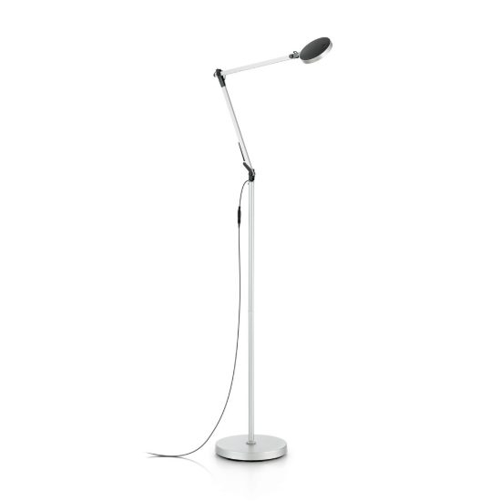 Ideal lux futura lampada da terra led 12,5w 4000k dimmerabile 145cm per soggiorno moderna alluminio