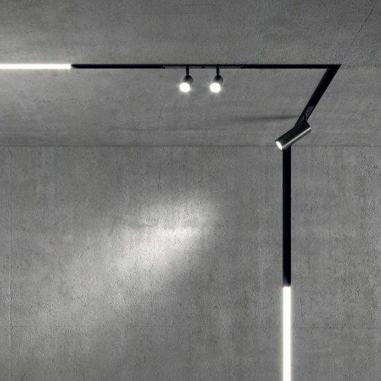 Ideal lux ego faretto per binario 48v orientabile led 8w 3000k dali bianco
