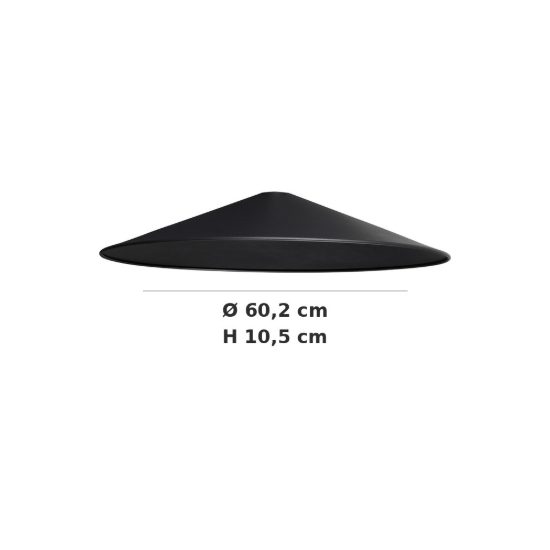 Ideal lux mix up paralume conico grande nero