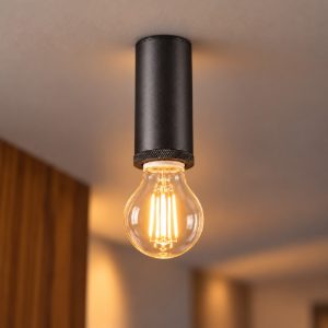 Ideal lux mix up plafoniera e27 12,9cm per cabina armadio moderna nera