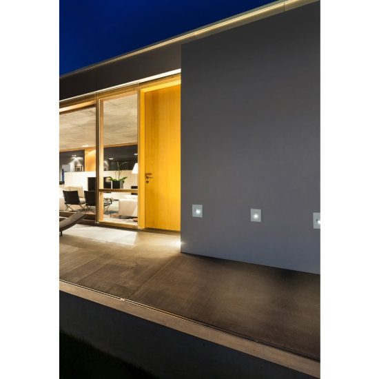 Segnapasso da esterno led 3w 3000k ip65 grigio scuro
