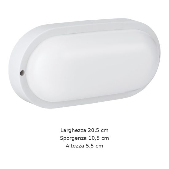 Eglo boschetto e applique e plafoniera da esterno 11,5w 4000k 20,5cm bianca confezione da 12 pezzi