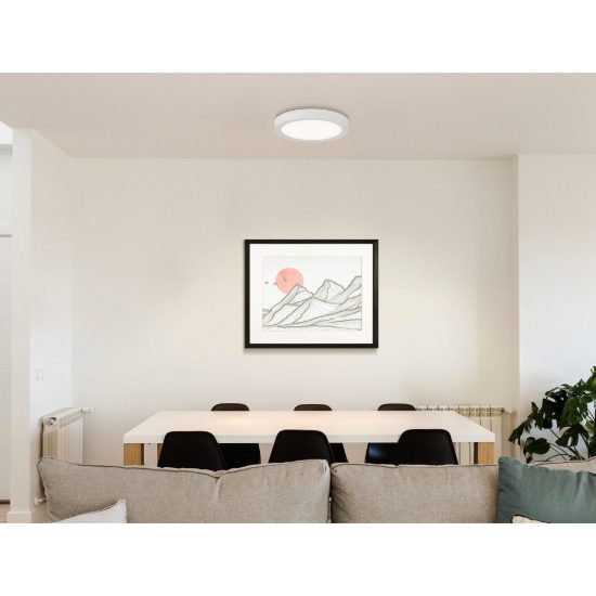 Eglo idun e plafoniera led 18w 4000k 22,5cm moderna rotonda bianca confezione da 6 pezzi