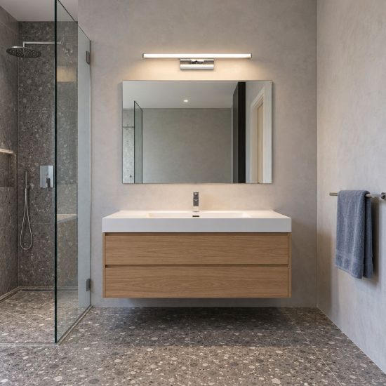 Eglo galenzana e applique per specchio bagno 7,4w 4000k 40cm cromo e argento confezione da 10 pezzi