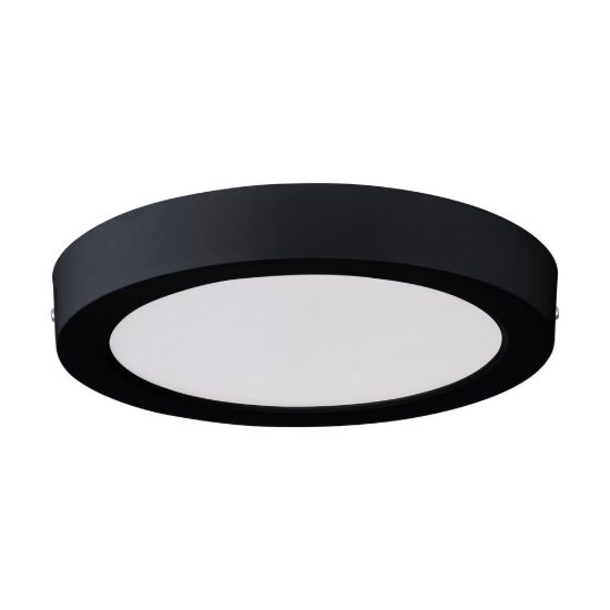 Eglo idun e plafoniera led 18w 4000k 22,5cm moderna rotonda nera confezione da 6 pezzi