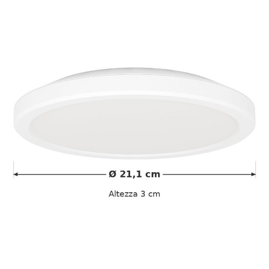 Eglo testara e plafoniera led 10w 3000k 21,1cm moderna bianca confezione da 12 pezzi