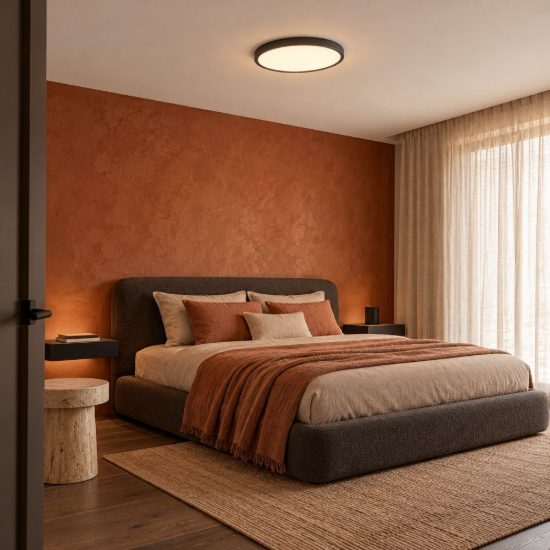 Eglo testara e plafoniera led 16,4w 4000k 30cm moderna nera confezione da 12 pezzi