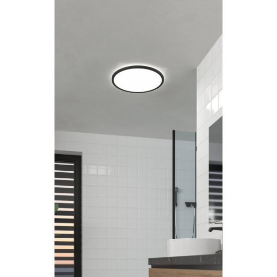 Eglo testara e plafoniera led 16,4w 4000k 30cm moderna nera confezione da 12 pezzi