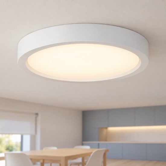 Eglo idun e plafoniera led 17w 3000k 28,5cm moderna rotonda bianca confezione da 5 pezzi