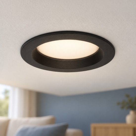 Eglo idun e faretto da incasso per cartongesso 4w 3000k foro 7-8cm nero confezione da 24 pezzi