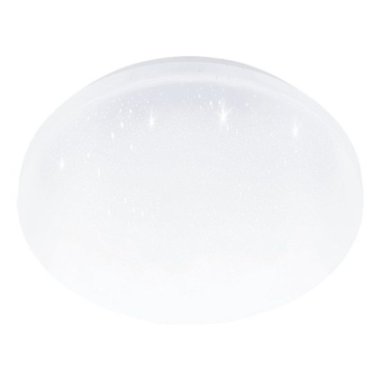 Eglo pogliola e plafoniera 12w 4000k 26cm per bagno bianca effetto cristallo confezione da 7 pezzi