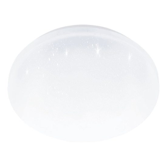 Eglo pogliola e plafoniera 8w 3000k 22cm bianca effetto cristallo confezione da 7 pezzi