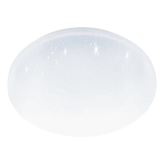 Eglo pogliola e plafoniera 18w 4000k 31cm bianca effetto cristallo con sensore confezione da 7 pezzi