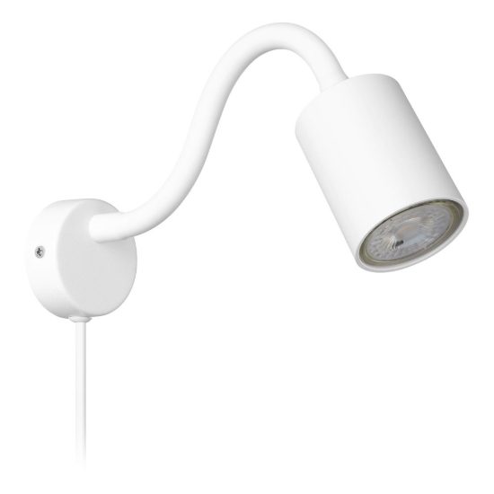 Eglo portella applique per comodino gu10 led 2,8w 3000k 6cm bianca confezione da 10 pezzi