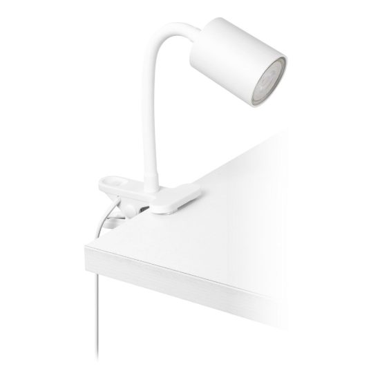 Eglo portella lampada da scrivania con pinza gu10 2,8w 3000k 30,4cm bianca confezione da 10 pezzi