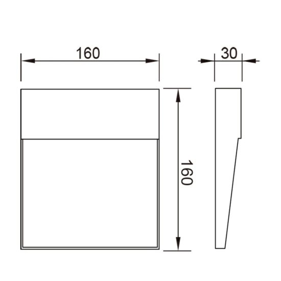 Segnapasso moderno da esterno led 3000k ip54 16cm corten