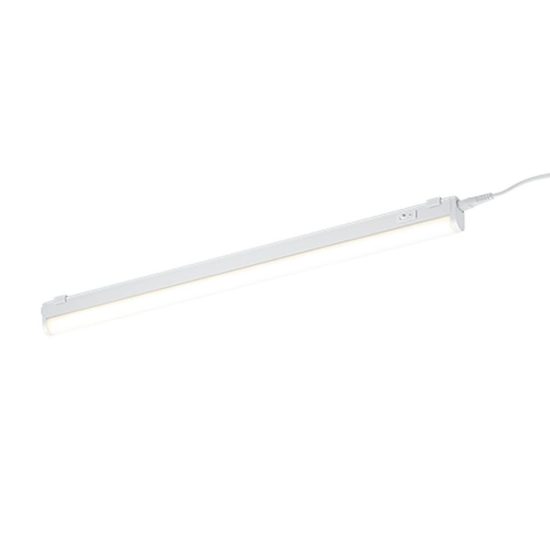Lampada sottopensile led 6,5w 3000k per cucina moderna bianca con interruttore