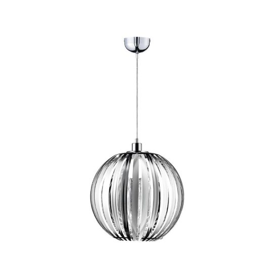 Lampadario a sospensione per cameretta moderno sferico in acrilico cromato