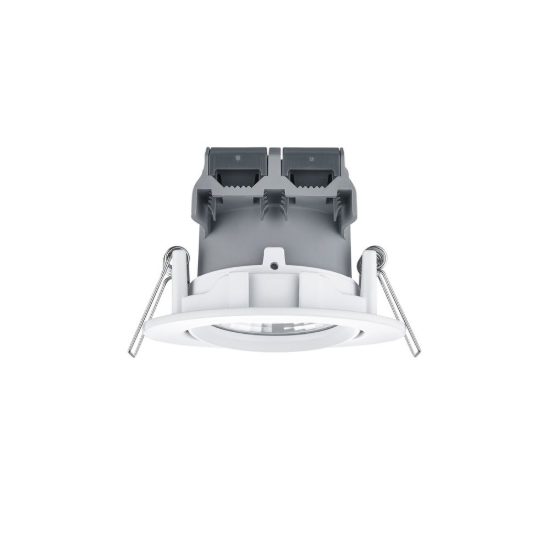 Faretto da incasso per salotto orientabile led 5,5w 3000k dimmerabile ip23 rotondo bianco opaco