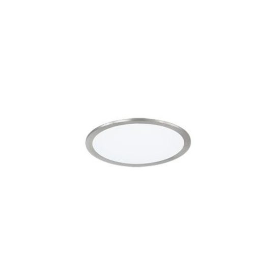 Plafoniera led 15w 3000k dimmerabile moderna rotonda nichel opaco