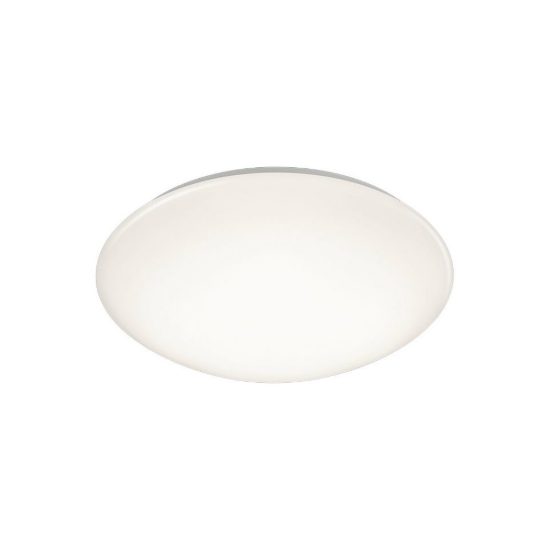 Plafoniera led 15w 3000k ip44 per bagno moderna rotonda bianca con diffusore satinato