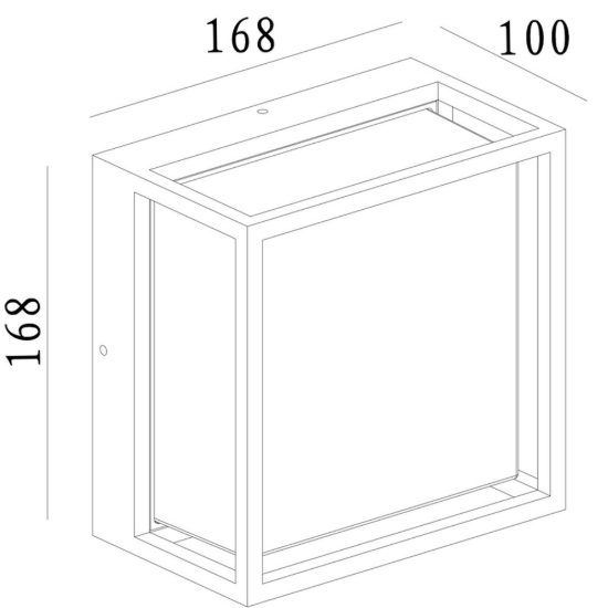 Applique per esterno led 9w cct 2700k 4000k ip65 17cm antracite