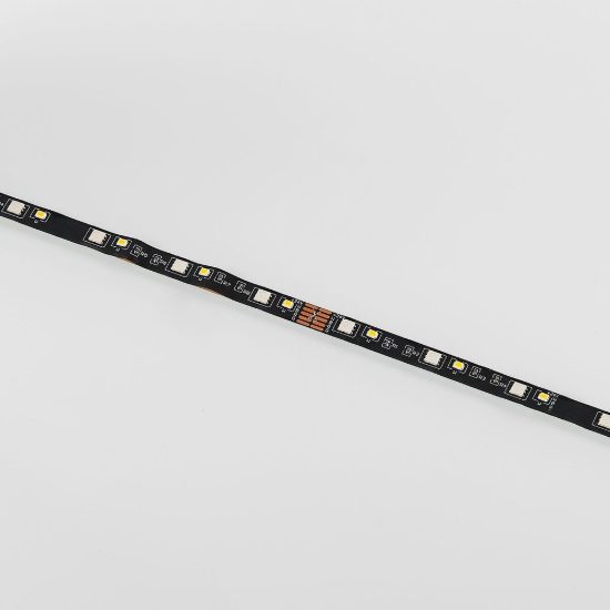 Striscia led 15w 3000k rgb con telecomando 5m tagliabile nera