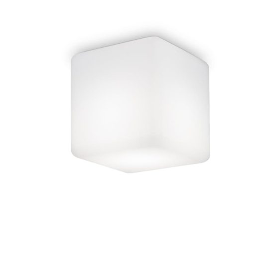 Ideal lux luna plafoniera da esterno e27 20cm moderna bianca ip44