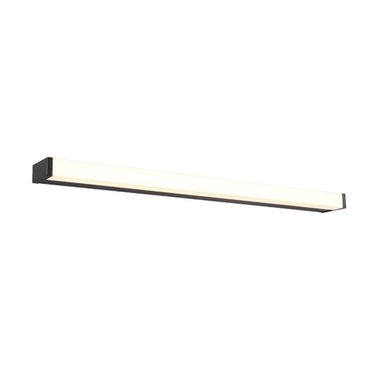 Applique per specchio da bagno led 12w 3000k ip44 moderna lineare nera