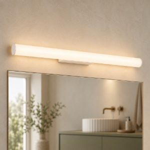 Ideal lux pretty applique da bagno per specchio led 18w 3000k 80,7cm moderna bianca ip54