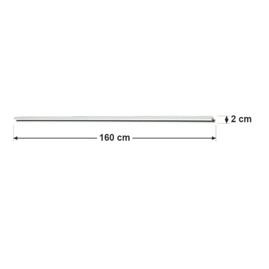 Binario elettrificato bifase 160cm bianco opaco