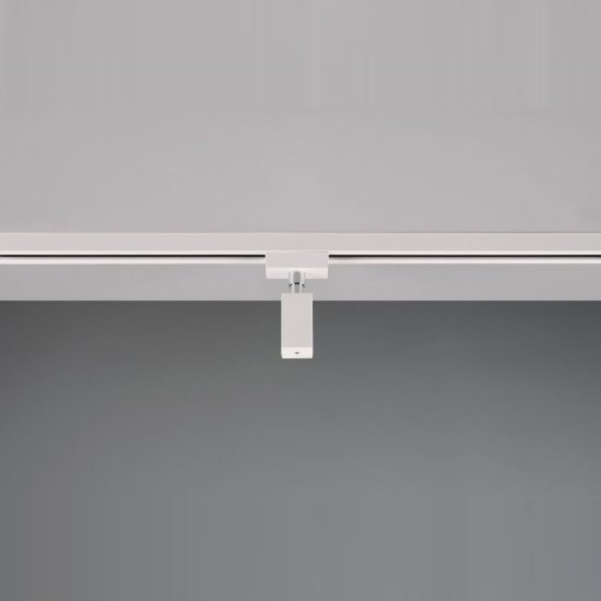 Adattatore per binario bifase per lampade a sospensione bianco