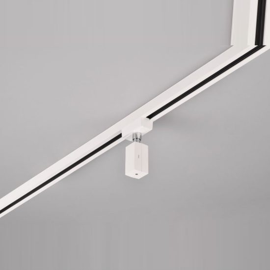 Adattatore per binario bifase per lampade a sospensione bianco