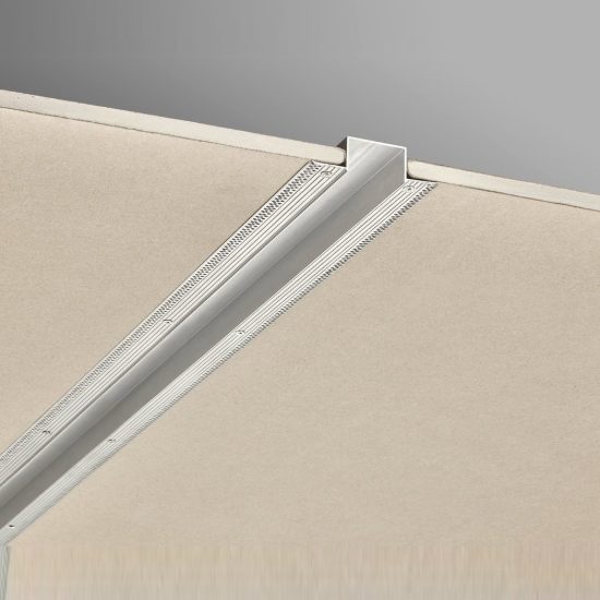 Binario elettrificato bifase da incasso a scomparsa 115cm alluminio