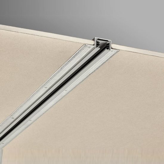 Binario elettrificato bifase da incasso a scomparsa 115cm alluminio