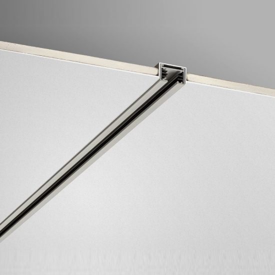 Binario elettrificato bifase da incasso a scomparsa 115cm alluminio