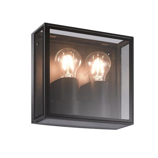 Applique per esterno ip65 22cm moderna e27 antracite