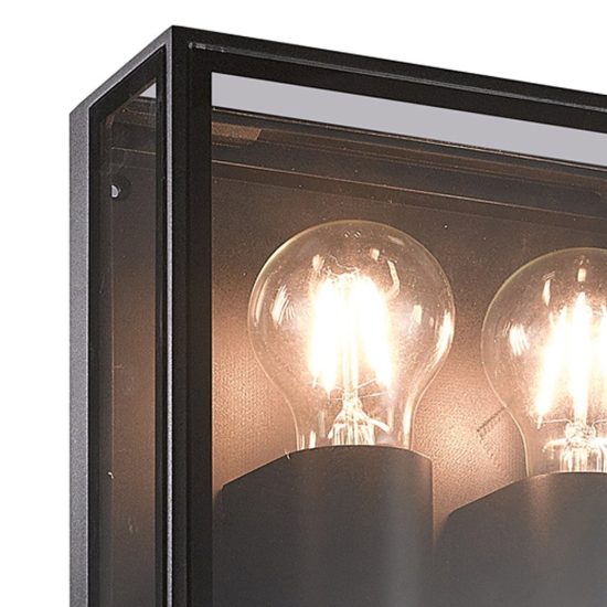 Applique per esterno ip65 22cm moderna e27 antracite
