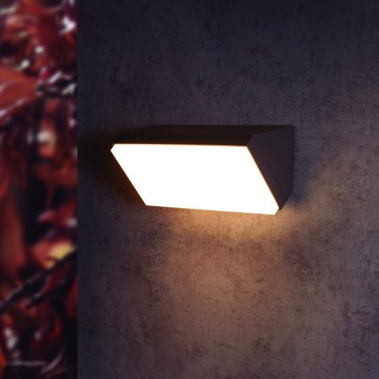 Applique per esterno led 3000k antracite ip65