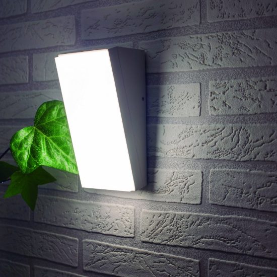 Applique da esterno led 3000k moderna bianca ip65